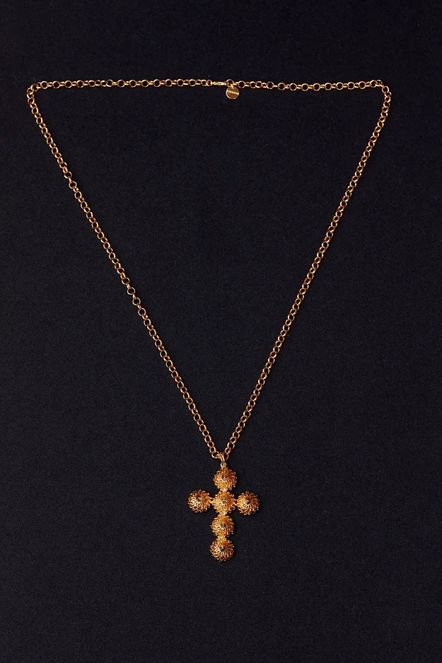 Crucifixo Isidora Dourado