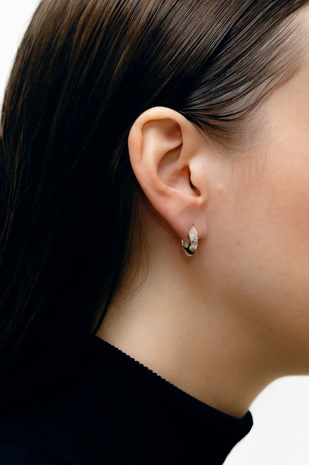 Argola Espadas Media Prata