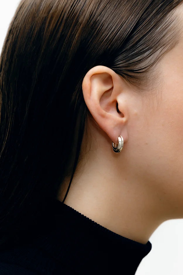 Argola Paus Media Prata