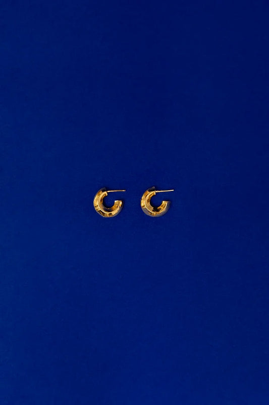 Argola Ouros Grande Dourada