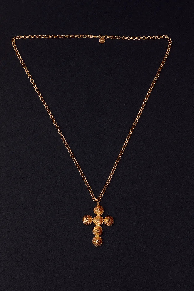 Golden Isidora Crucifix